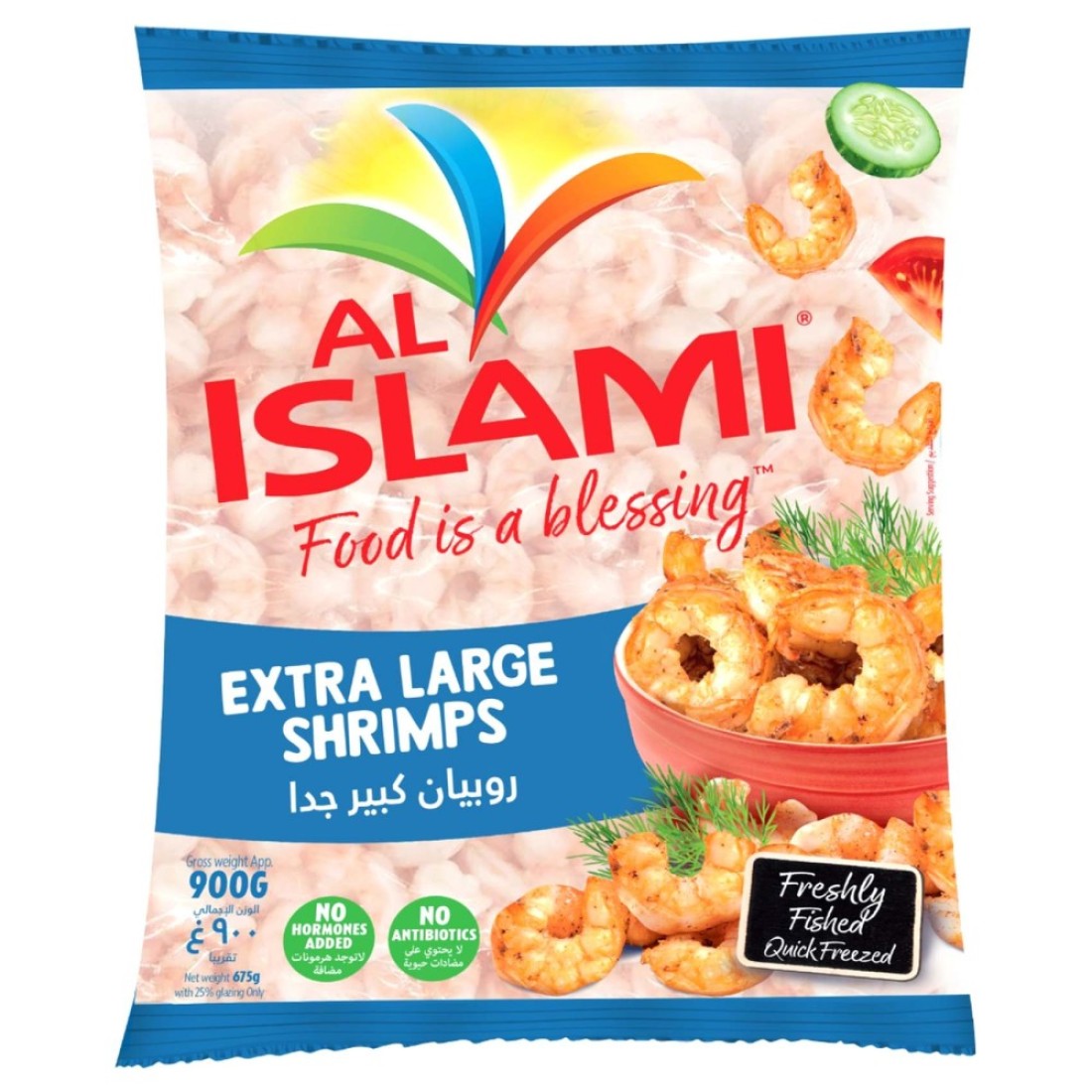 Al Islami Extra Large Shrimps, 900g