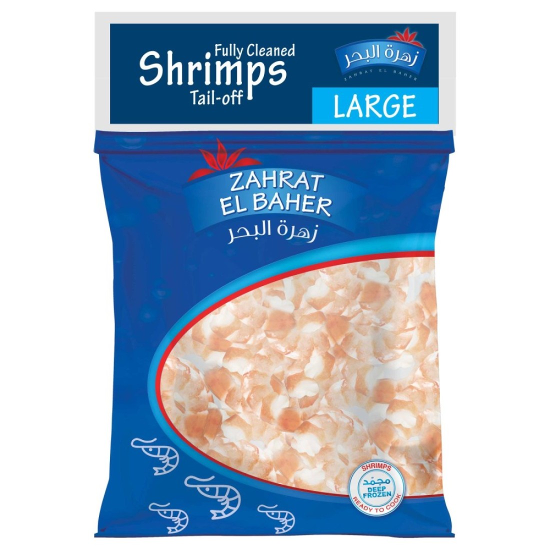 Zahrat El Baher Large Peeled Shrimps, 400g