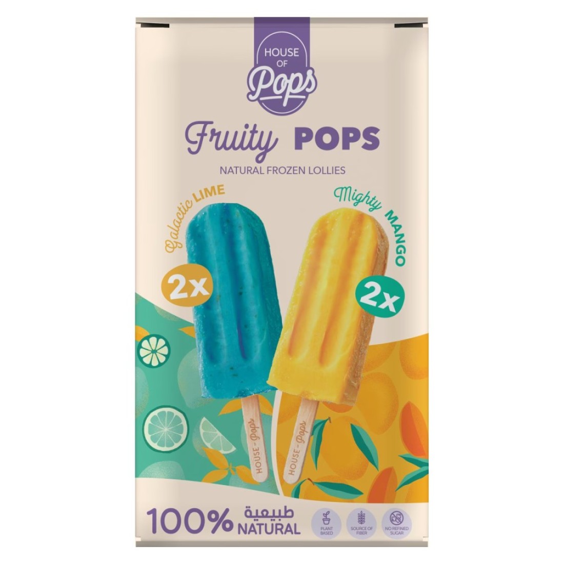 House Of Pops Fruity Minis Pops Frozen Lollies 45ml Pack of 4