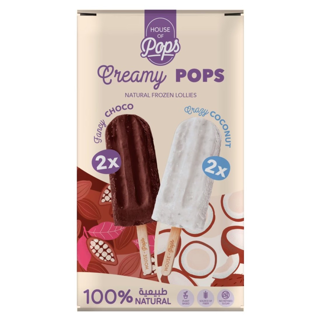 House Of Pops Creamy Minis Pops Frozen Lollies 45ml Pack of 4