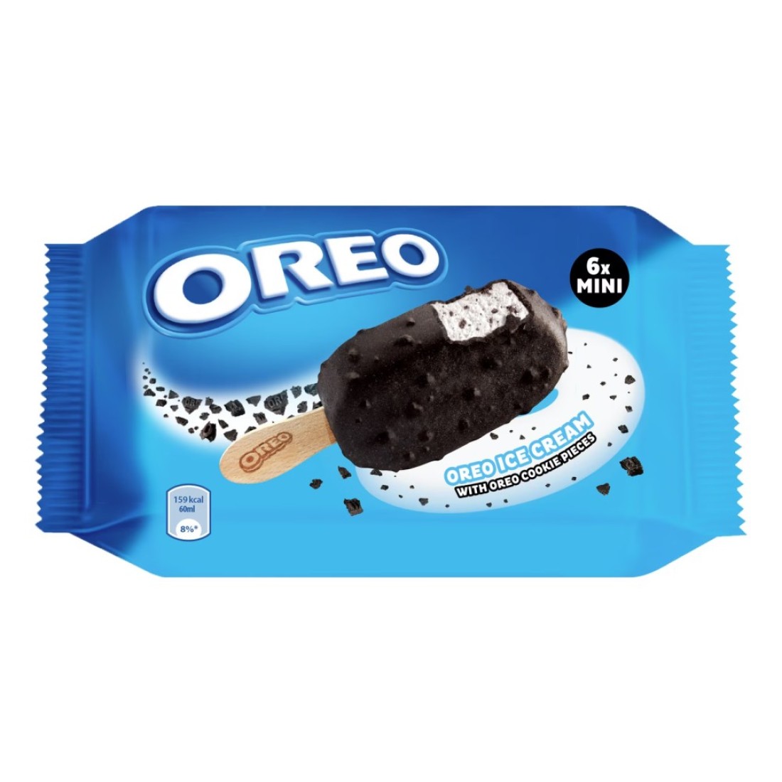 Oreo Ice Cream Mini Stick with Cookie Pieces 60ml Pack of 6