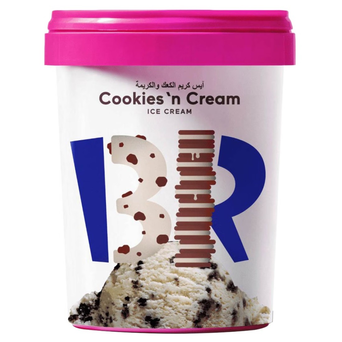 Baskin Robins Cookies N&#39; Cream Ice Cream 1L