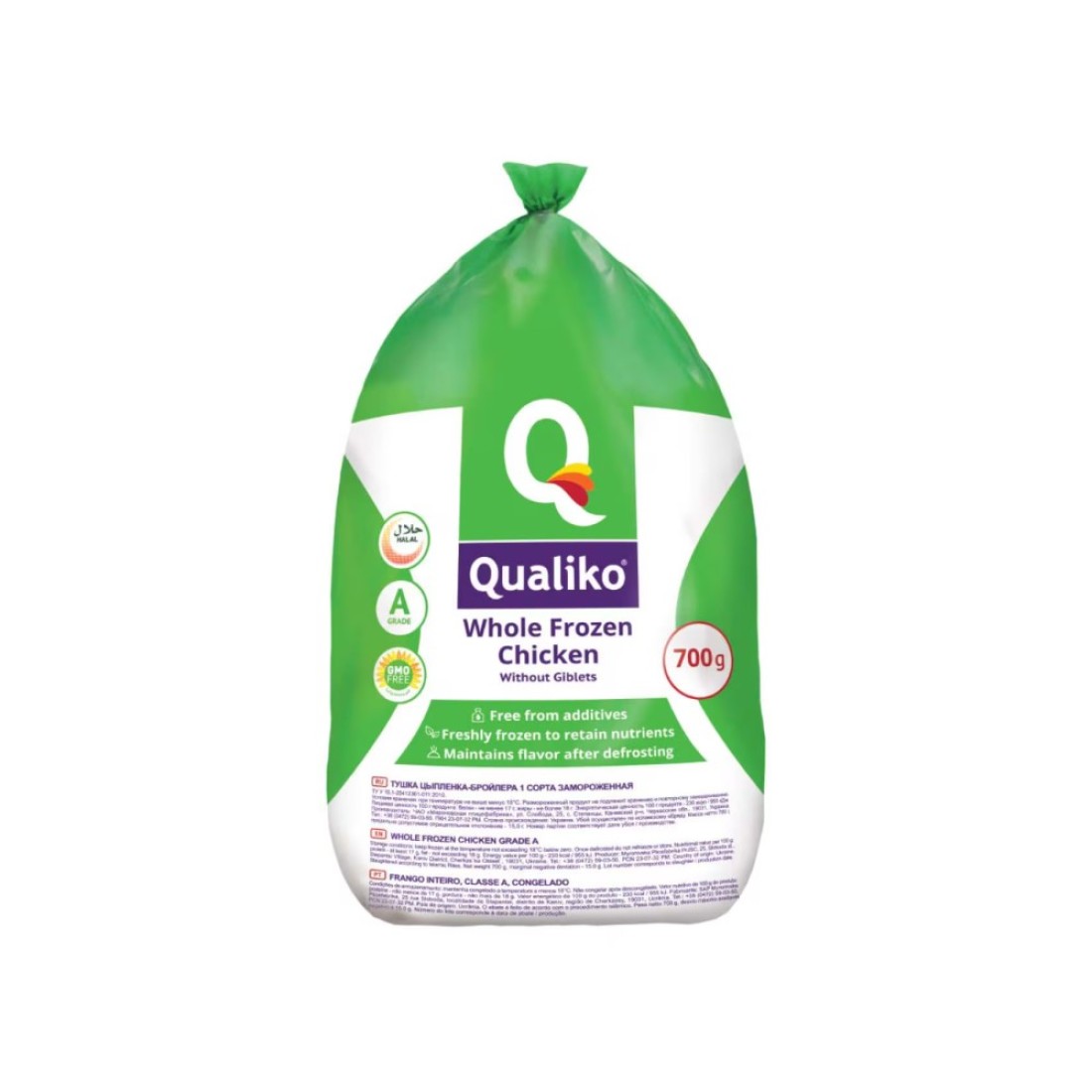 Qualiko Frozen Whole Chicken 700g