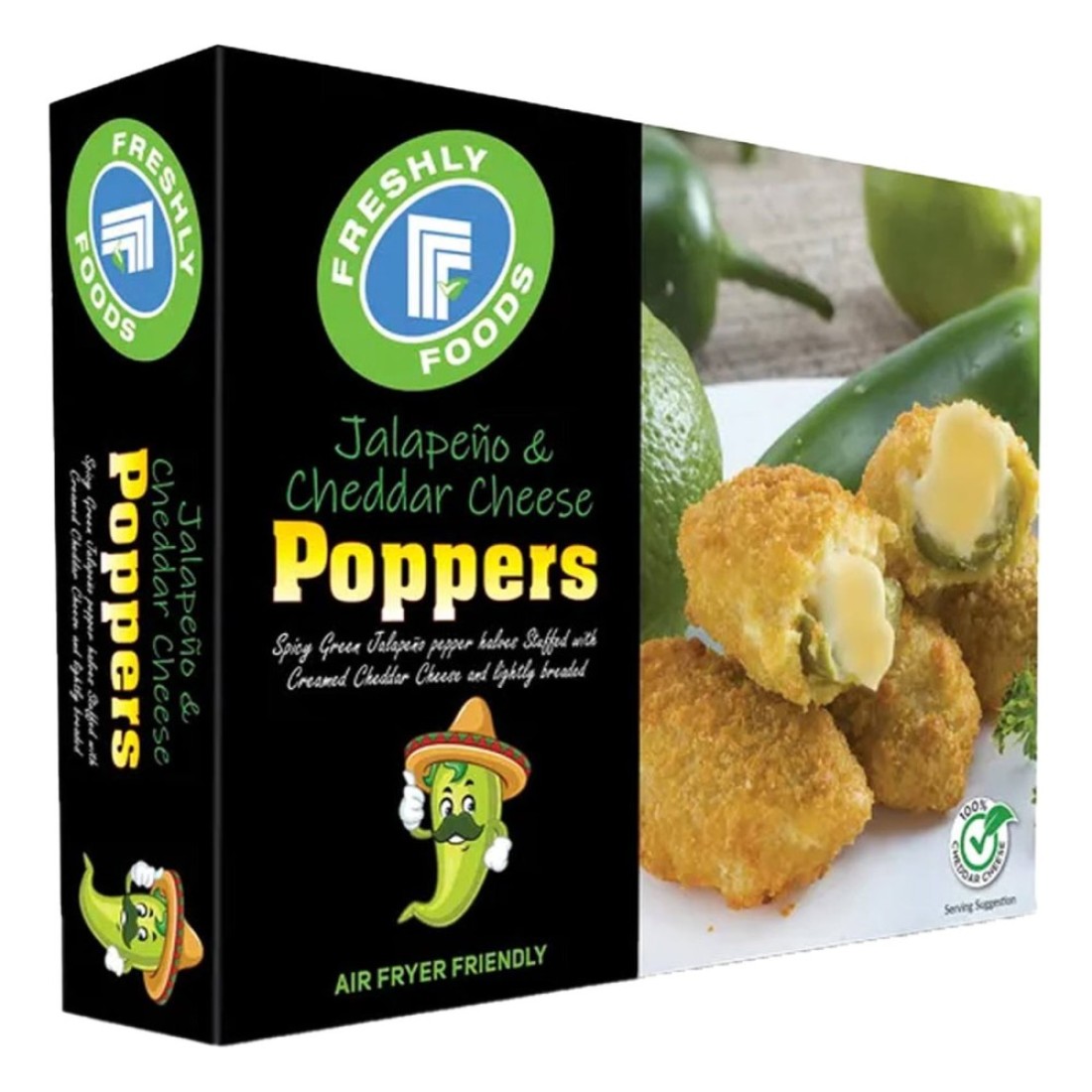 Freshly Foods Jalapeno And Cheddar Cheese Poppers 350g