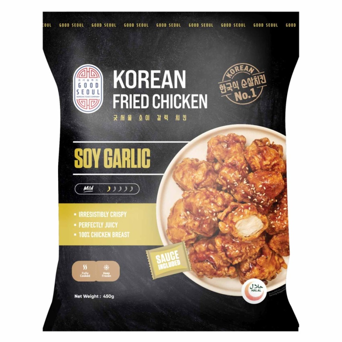 Good Seoul Korean Fried Chicken Soy Garlic 450g