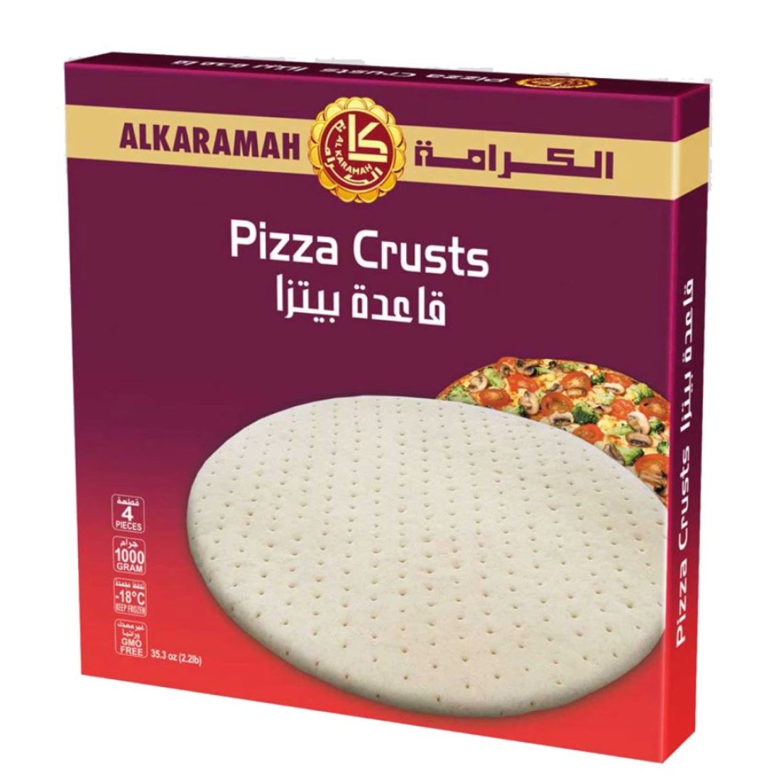 الكرامة قواعد بيتزا كبيرة 1 كغ