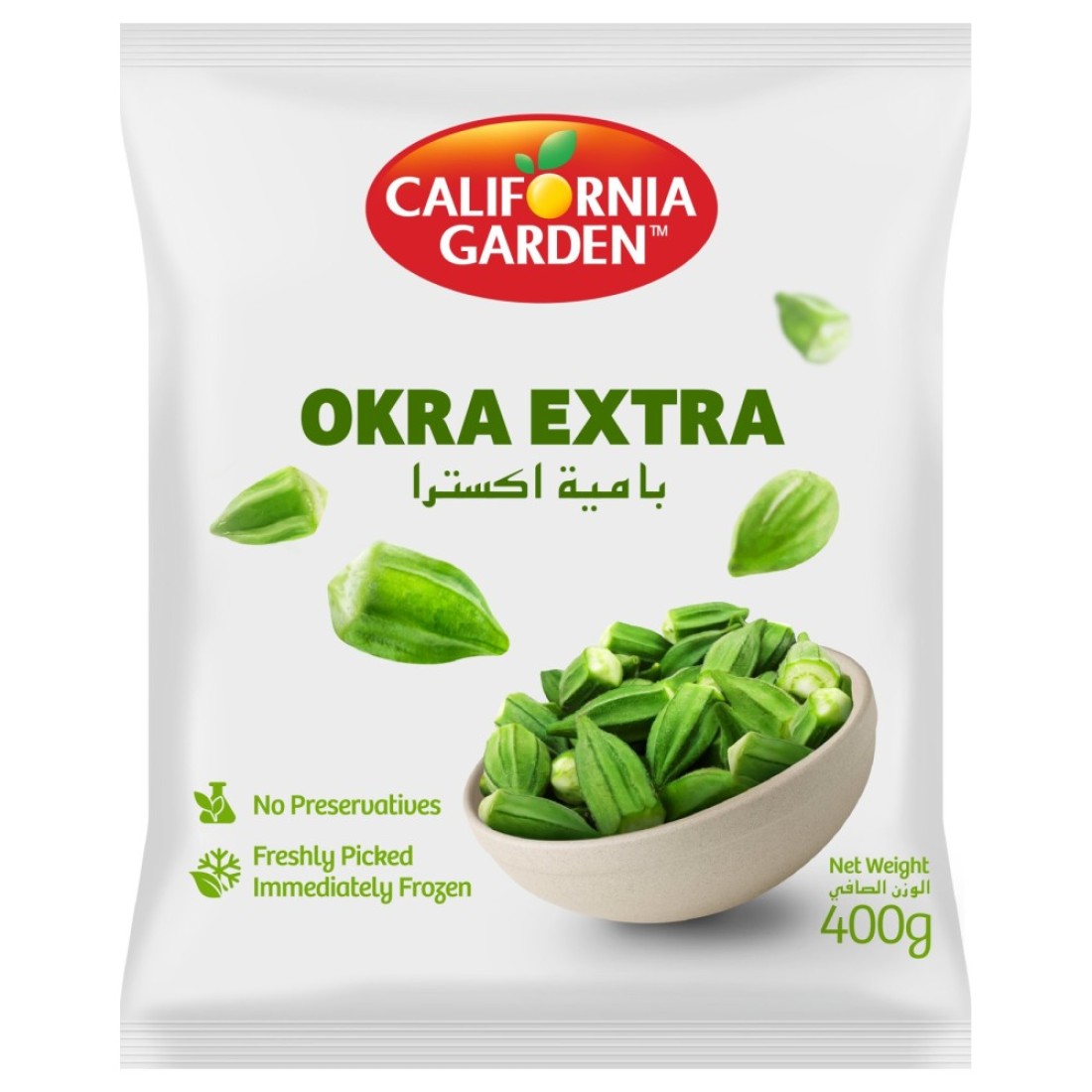 California Garden Okra Extra Zero, 400g