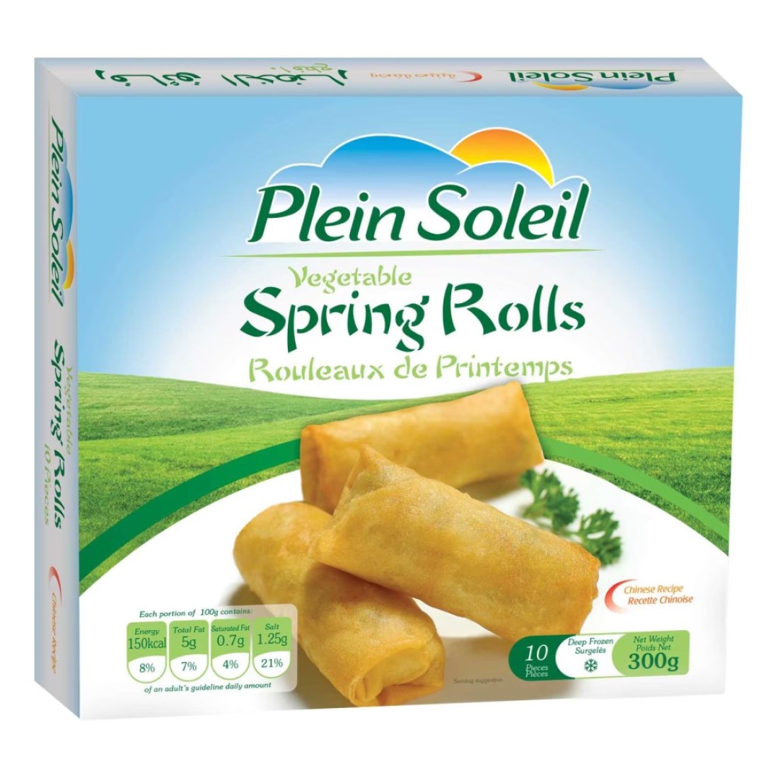 Plein Soleil Vegetable Spring Rolls 300g