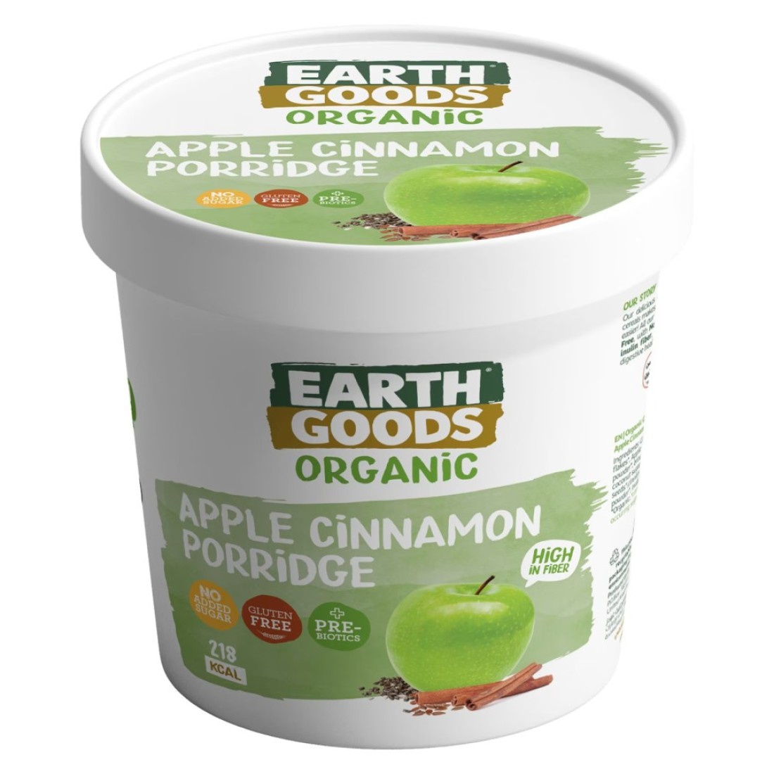 Earth Goods Organic Gluten Free Apple Cinnamon Porridge 60g