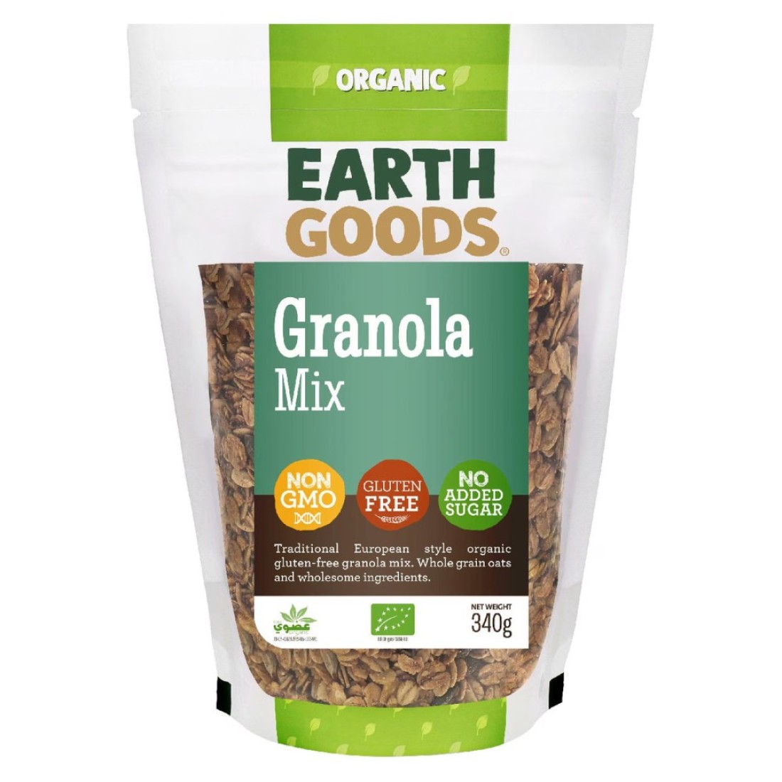 Earth Goods Organic Gluten Free Granola Mix 340g