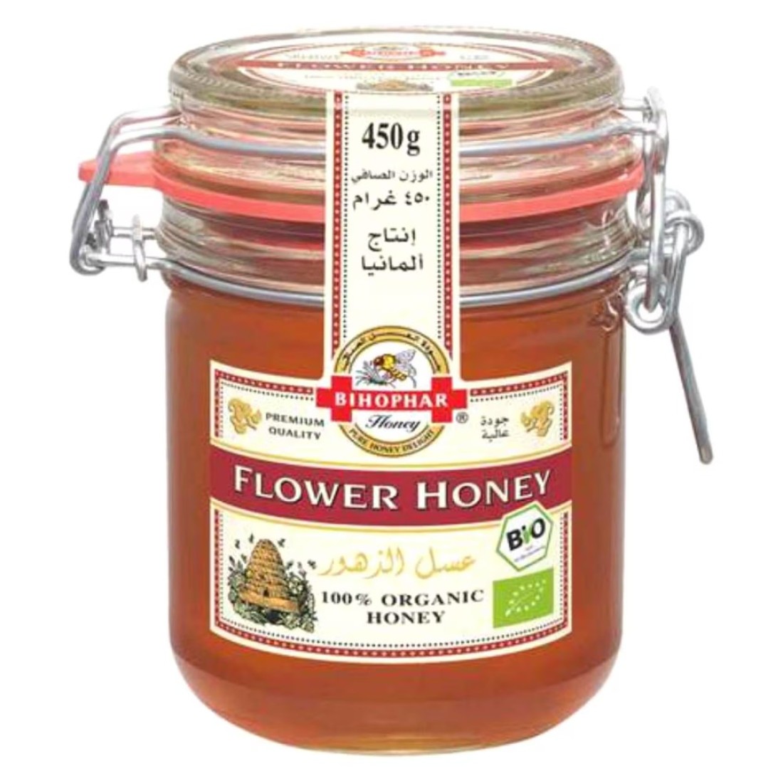 بايهوفر عسل الزهور العضوي 450 غرام