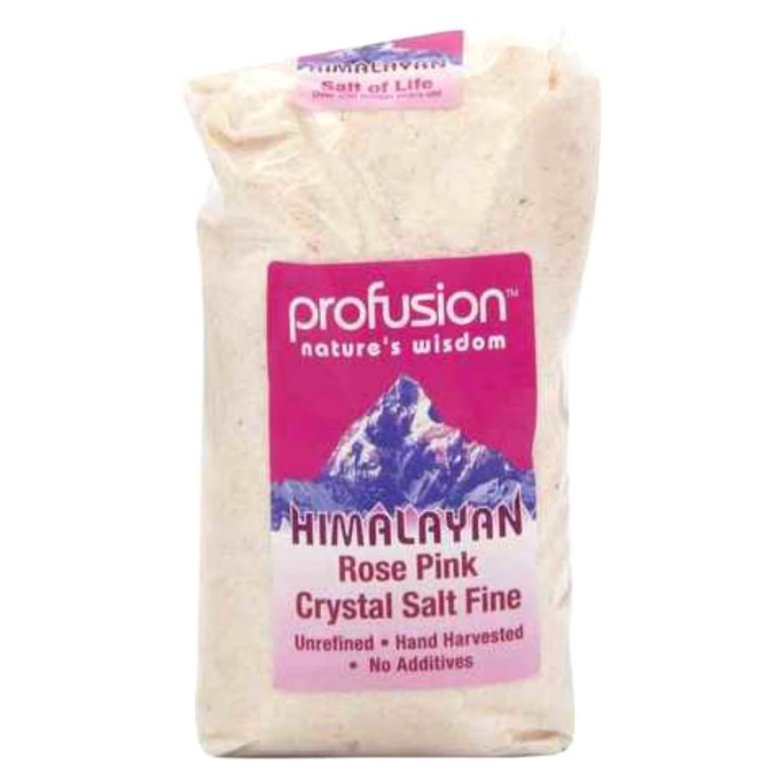 Profusion Organic Himalayan Rose Pink Salt Fine 500g