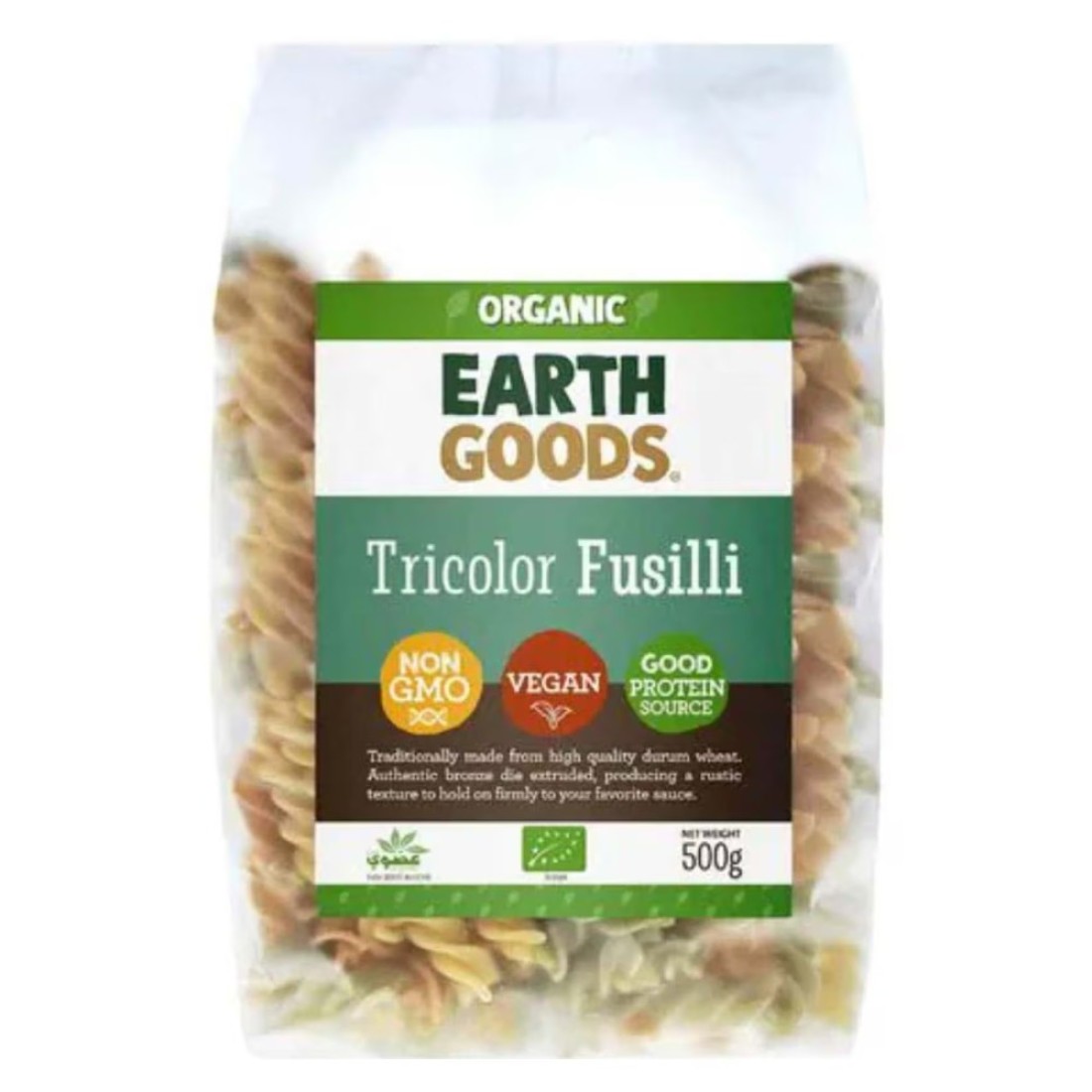 Earth Goods Organic Tricolor Fusilli 500g