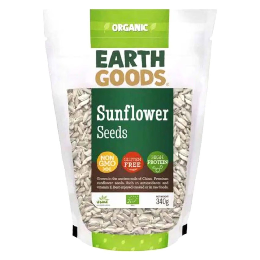 Earth Goods Organic Sunflower Seeds 340g