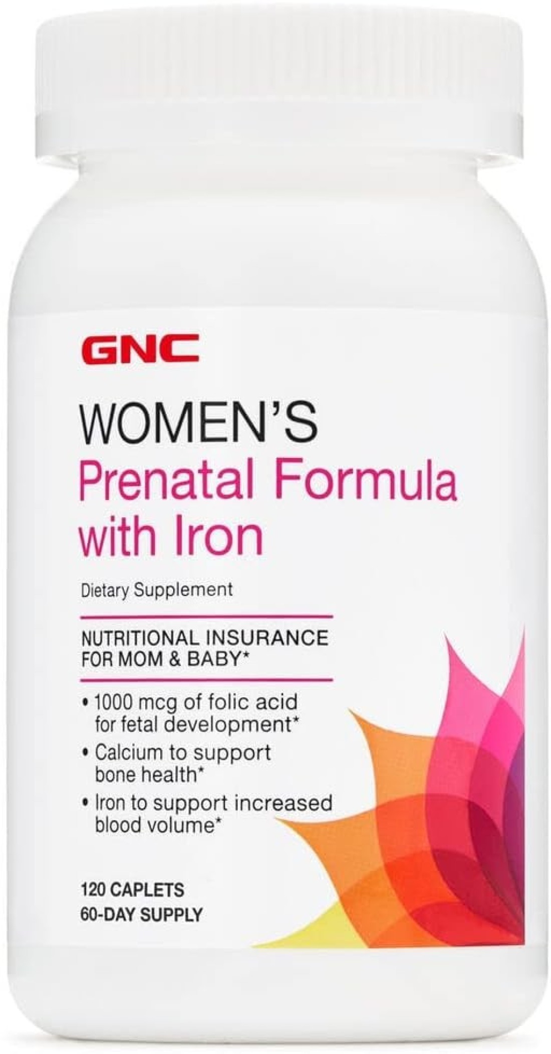 GNC Women&#39;s Prenatal Formula with Iron - 120 Caplets