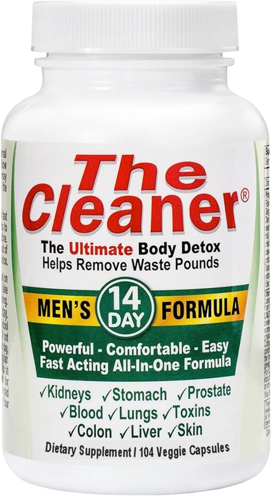 Century Systems The Cleaner 14Day Men&#39;s Formula Ultimate Body Detox (104 Capsules)