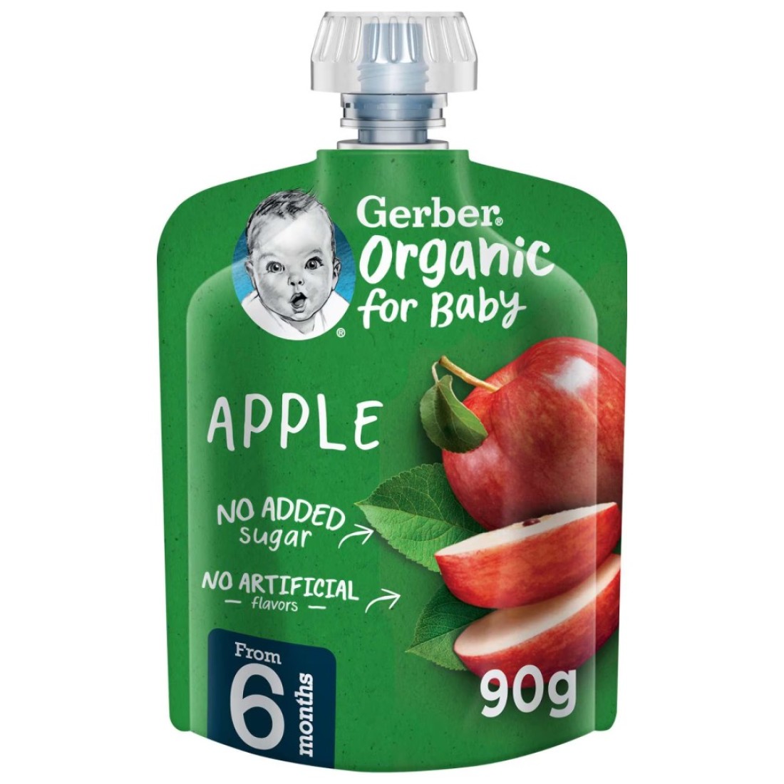 Gerber Organic Puree with Apple, 90g
