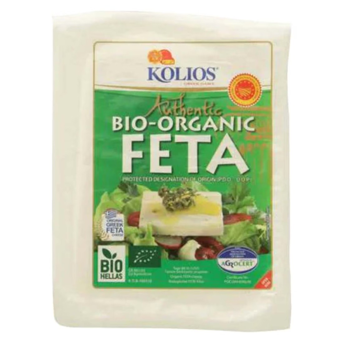 Kolios Authentic Bio-Organic Feta Cheese 200g