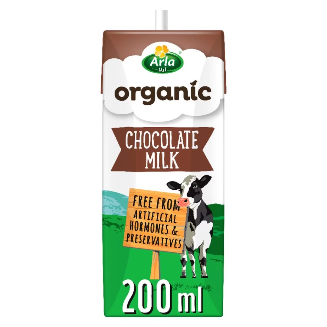 Arla Organic Chocolate Milk, 200ml