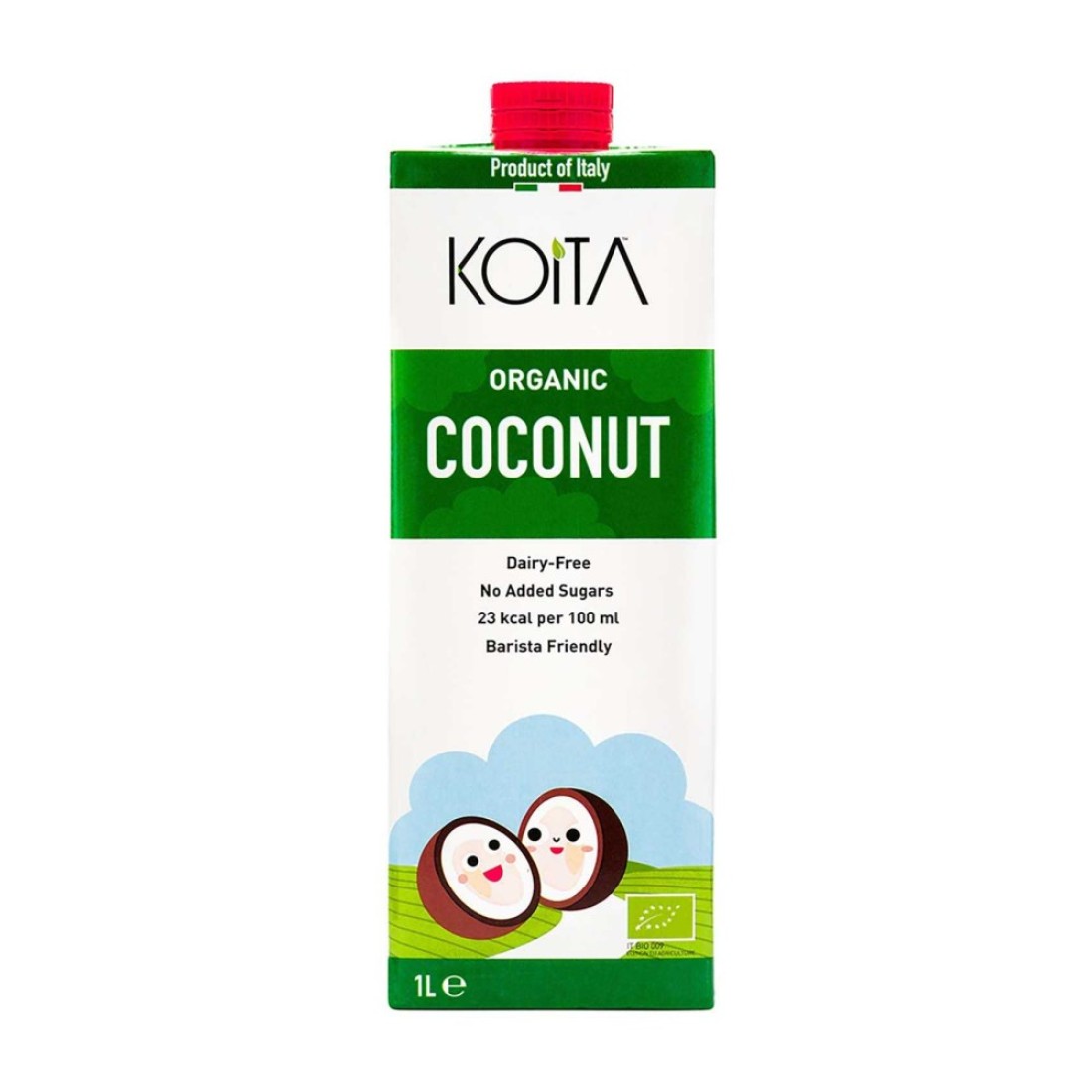 Koita Coconut No Added Sugar Milk, 100% Plant-Based, Dairy &amp; Lactose Free 1L