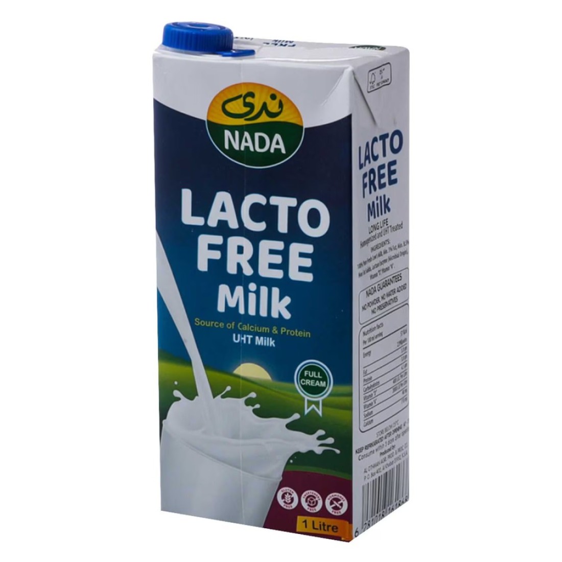 Nada UHT Lacto Free Full Cream Milk 1L