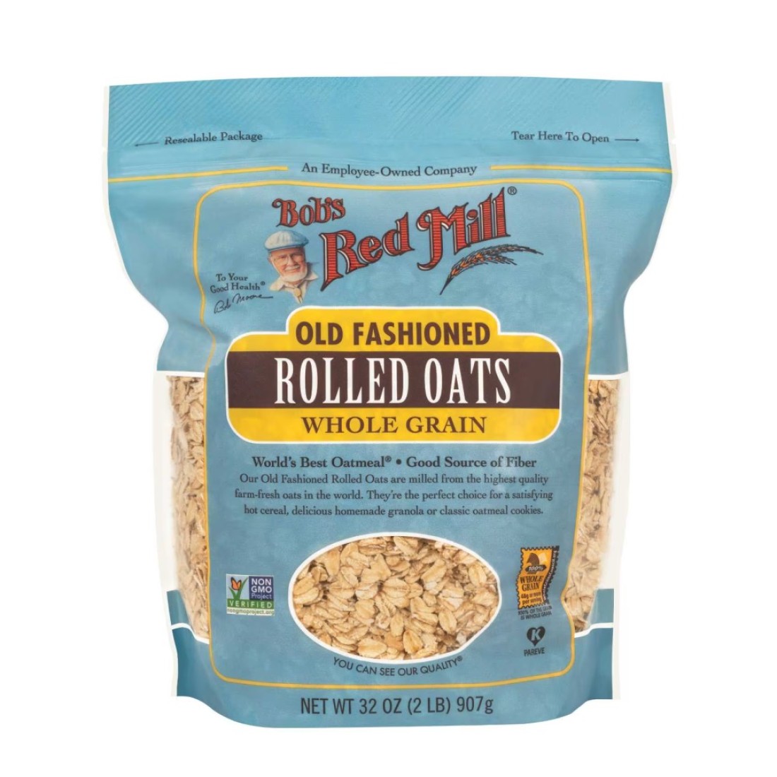 Bob&#39;s Red Mill Old Fashioned Rolled Oats Whole Grain Non-GMO 907g