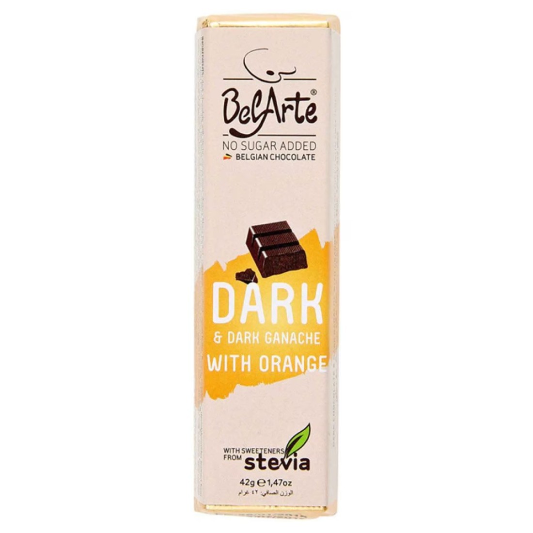 Belarte Sugar-Free Dark Granache And Orange Chocolate 85g
