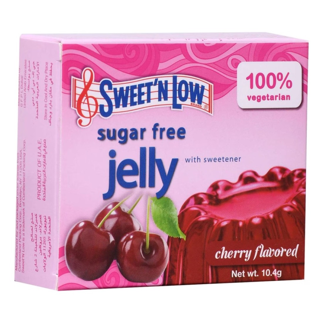 Sweet&#39;N Low Sugar-Free with Sweetener Cherry Flavoured Jelly, 10.4g