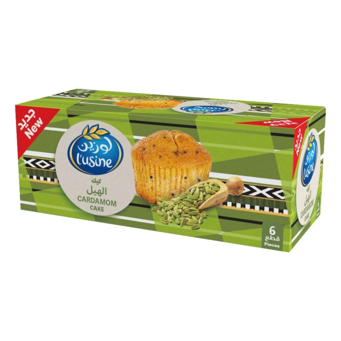 l&#39;usine Cardamom Cake 28g Pack of 6