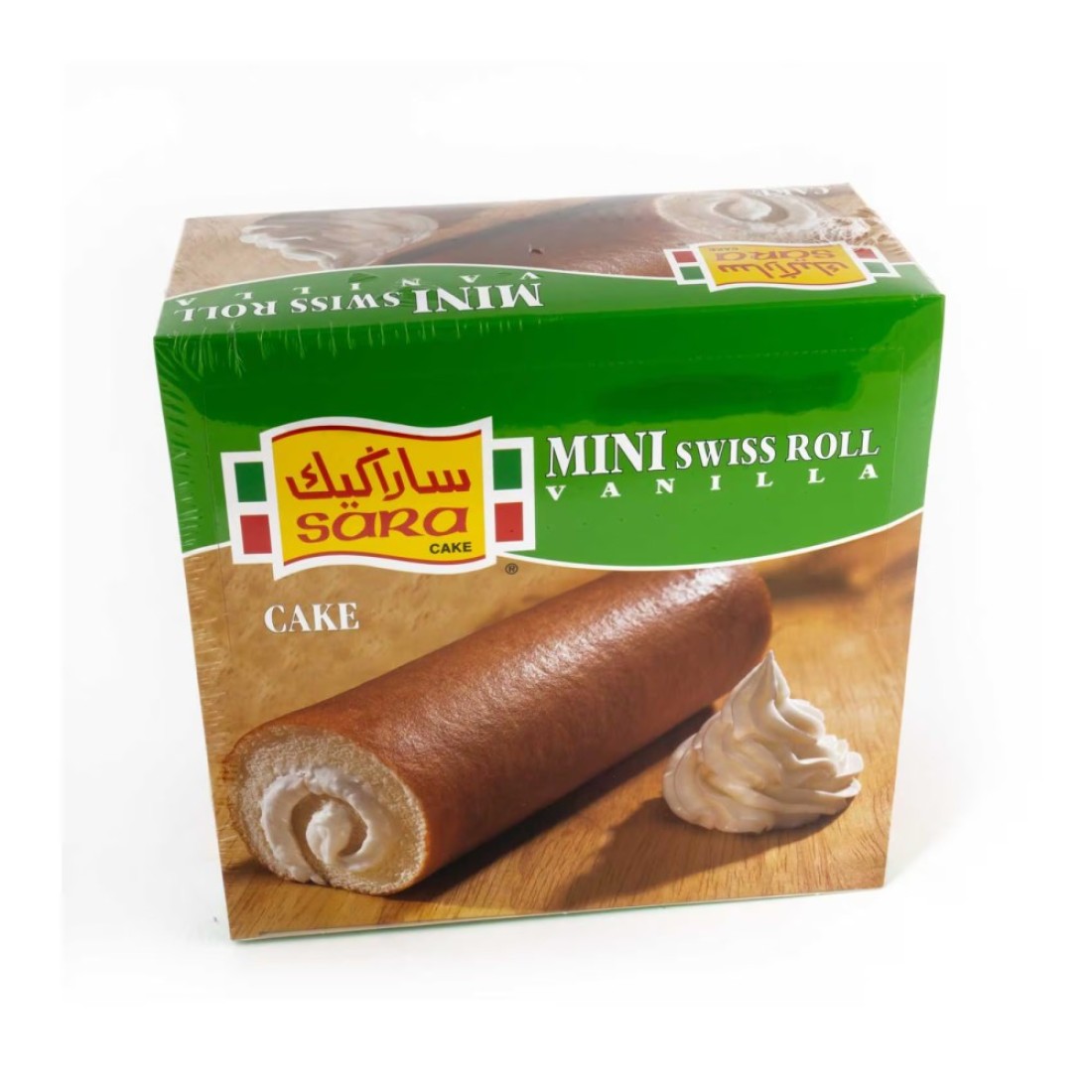 Sara Vanilla Mini Swiss Roll 25g Pack of 20