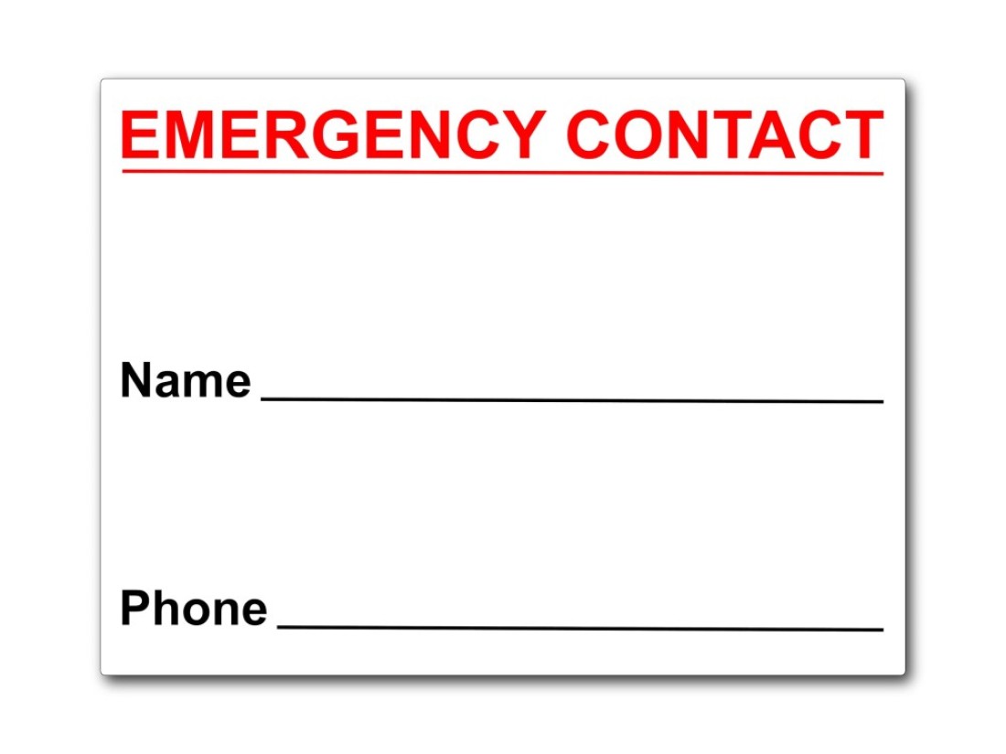 Magnetic Emergency Contact Card, 4x3 Emergency Contact Magnet with Stickers, in Case of Emergency Card, Important Information for Kids Children Babysitter Responders, Emergency Numbers Magnet 1 pc