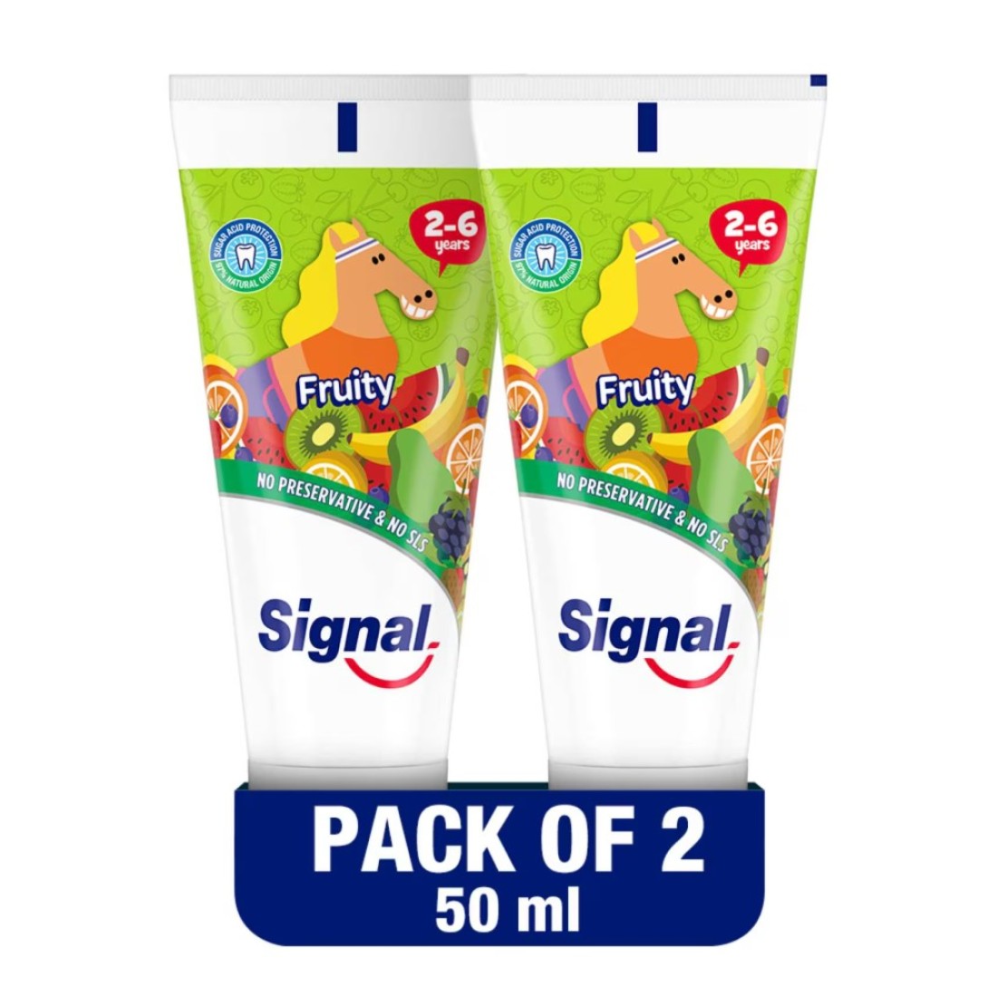 Signal Kids Toothpaste Fruity 50ml Pack of 2