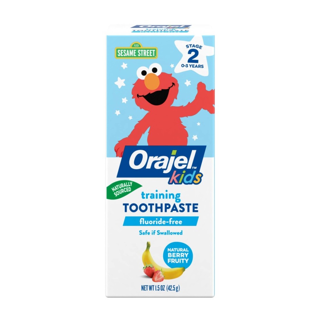Orajel Kids Elmo Training Toothpaste FluorideFree 1 Pediatrician Recommended FluorideFree Toothpaste 15oz Tube