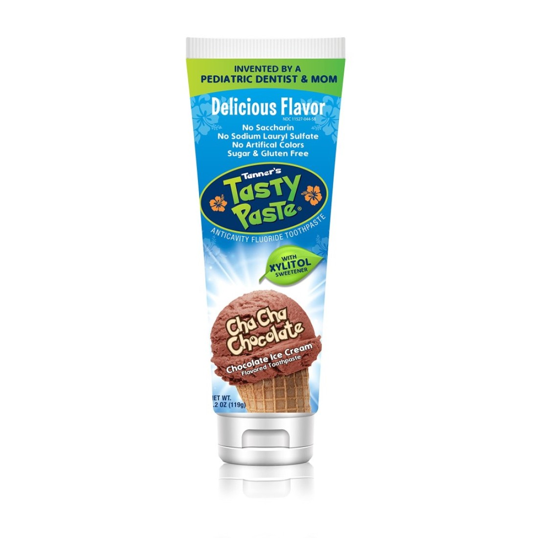 Tanner&#39;s Tasty Paste Cha Cha Chocolate Flavored - Anticavity Fluoride Children&acirc;&euro;&trade;s Toothpaste/Great Tasting, Safe, and Effective for Kids (4.2 oz.)