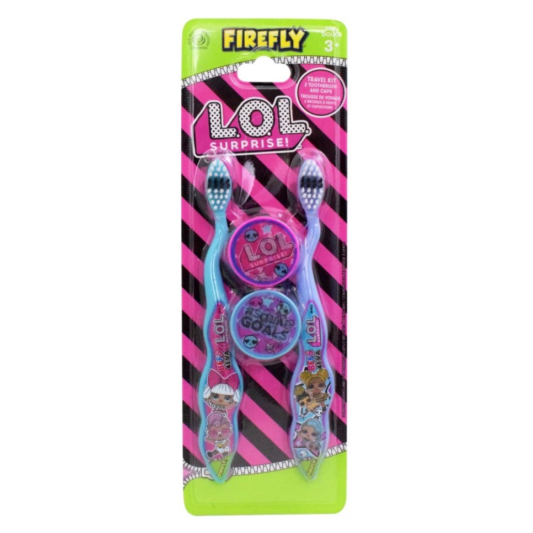 Firefly Lol Surprise Toothbrush And Caps Pack of 2