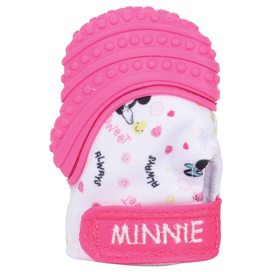 Disney Minnie Mouse Baby Teething Mitten Chew Toy Pink