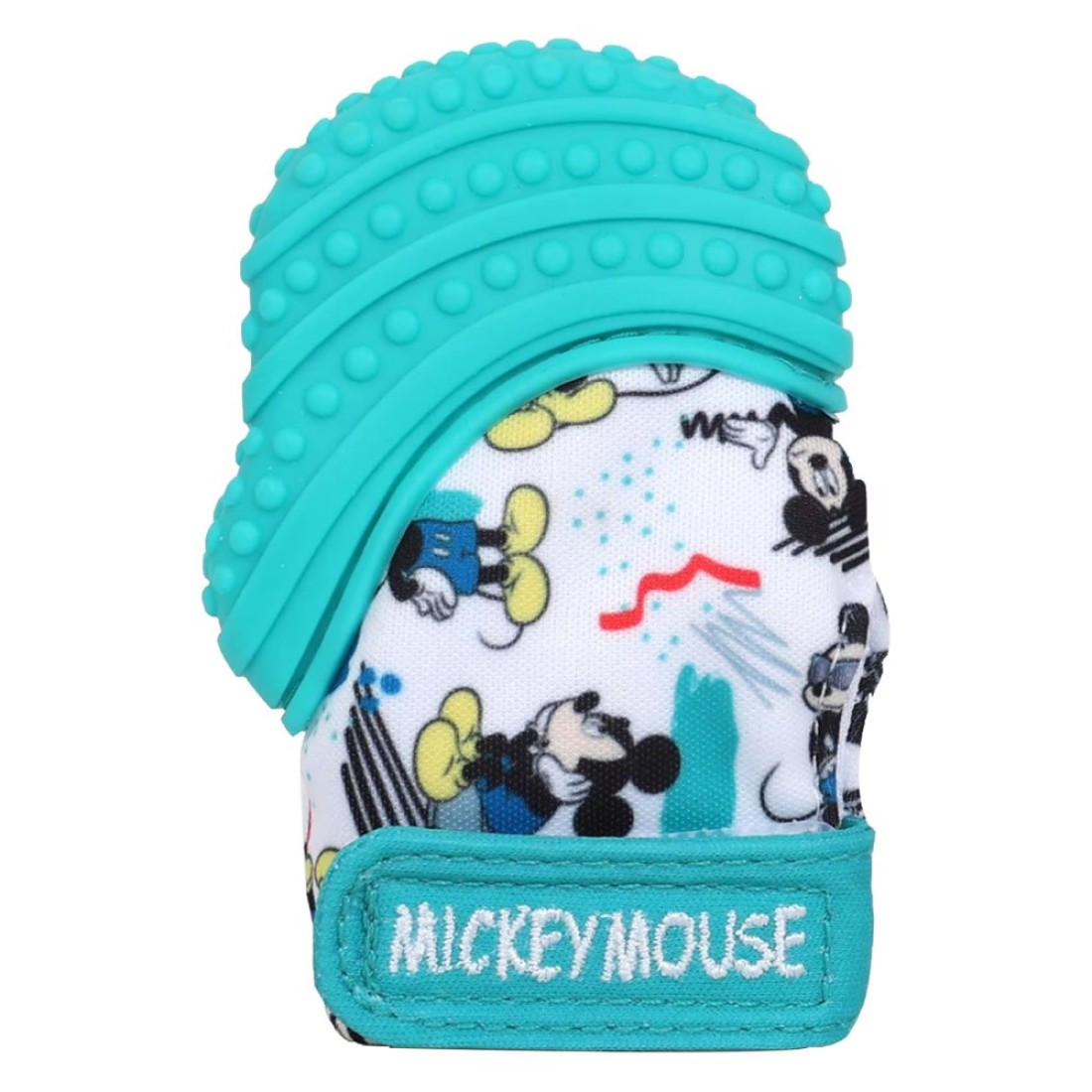 Disney Mickey Mouse Baby Teething Mitten Chew Toy Green