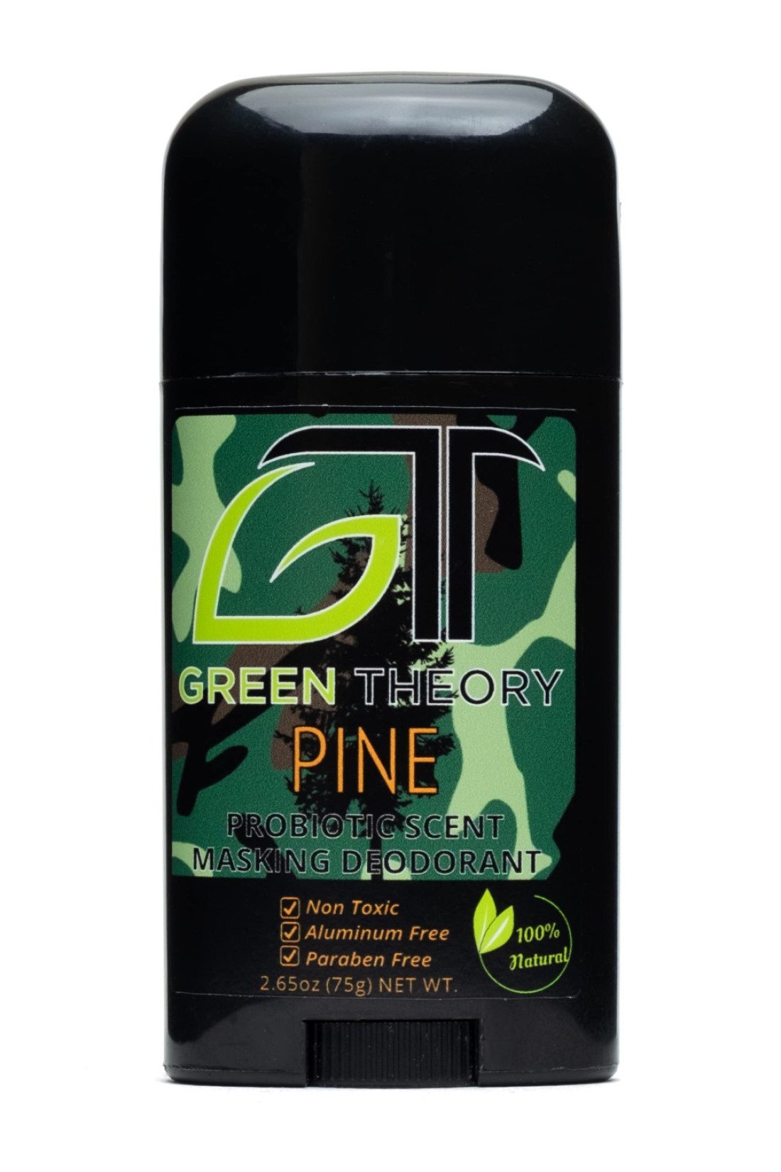 GT GREEN THEORY Probiotic Natural Deodorant Pine Hunting Scent Mask Outdoors Wilderness Tree Scent Collection Solid 265 Ounces