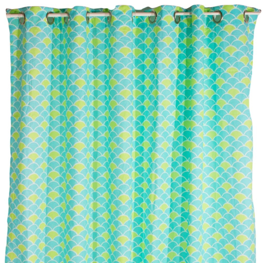 Pam Grace Creations Shower Curtain, Aqua Peacock