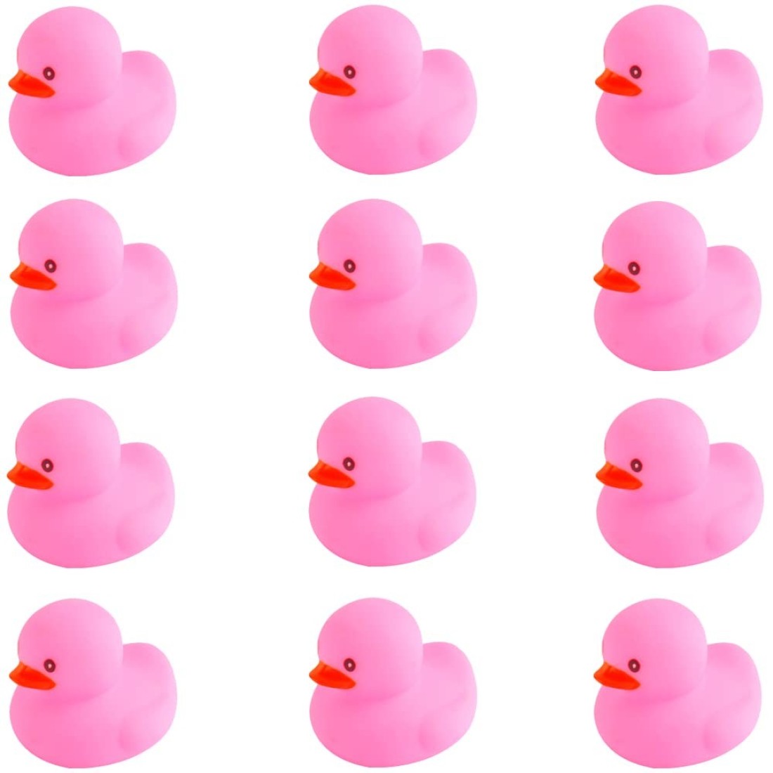 umbresen Pink Rubber Ducks Preschool Bath Toys Bathtub Duckies Gift for Baby Shower Infants Toddlers Car Pool Float Halloween Adults Party Favors Carnival Decorations Small Pink 2212pcs
