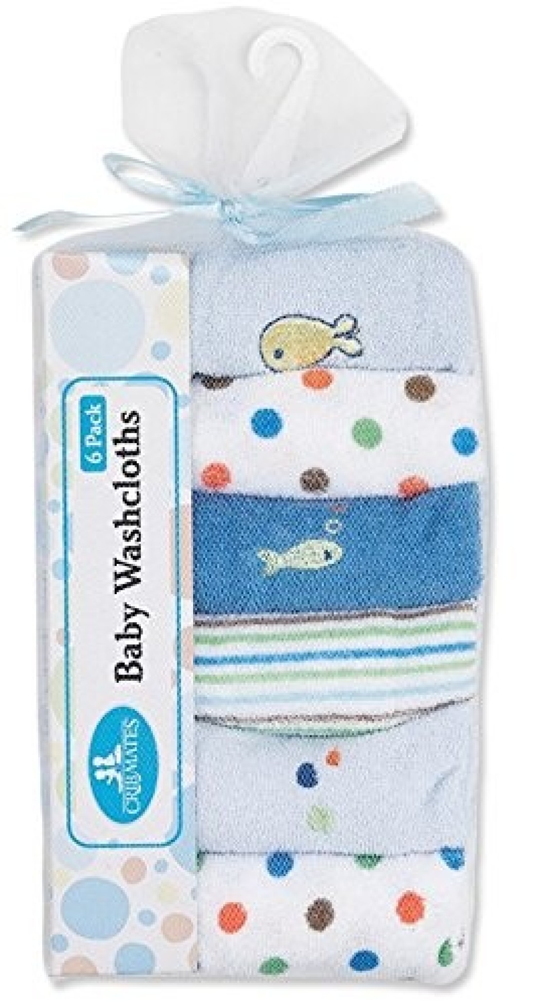 Regent Baby Crib Mates Wash Cloths BluePink 6 Count
