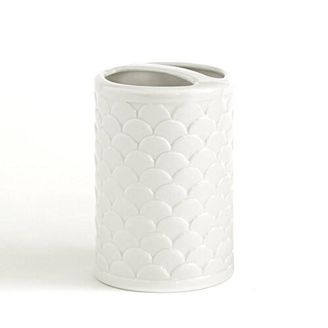 Kassatex Toothbrush Holder, Scala Bath Accessories Embossed Porcelain