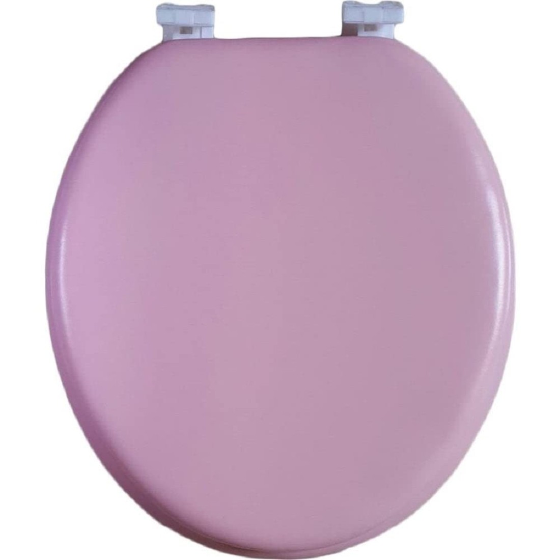 J&amp;V Textiles Soft Round Toilet Seat With Easy Clean &amp; Change Hinge, Padded (Pink)*
