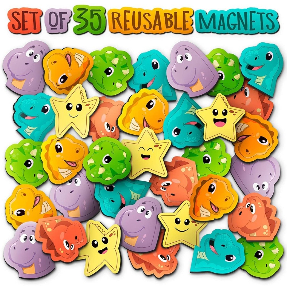 PUTSKA Dinosaurs Theme Potty Training Magnetic Stickers