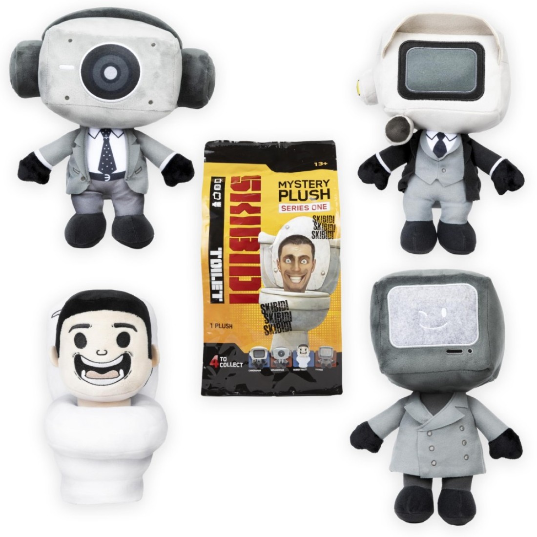 SKIBIDI Toilet Mystery Plush &ndash; Collectible Plush, All-New Collectibles, Officially Licensed Toilet Merch