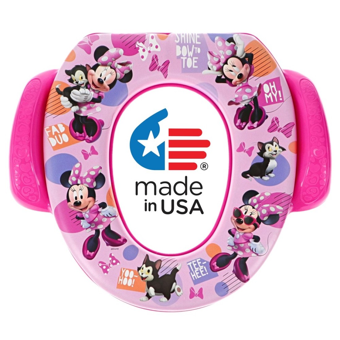 Disney Minnie Mouse &quot;Fab Duo&quot; Soft Potty Seat and Potty Training Seat - Soft Cushion, Baby Potty Training, Safe, Easy to Clean