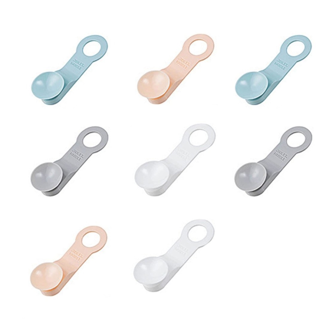 8PCS Toilet Seat Lifter with Suction Cup Mini Toilet Seat Cover Lifter Plastic Toilet Seat Holder Lifter Tools for Bathroom (Multicolor)