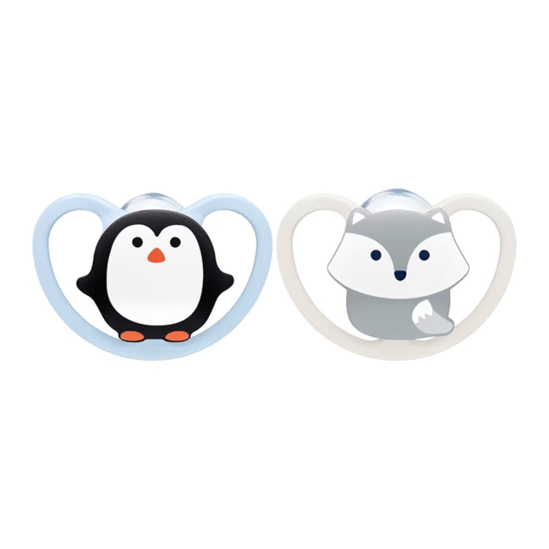 Nuk Space Soother 0-6m SNK713 Multicolour Pack of 2