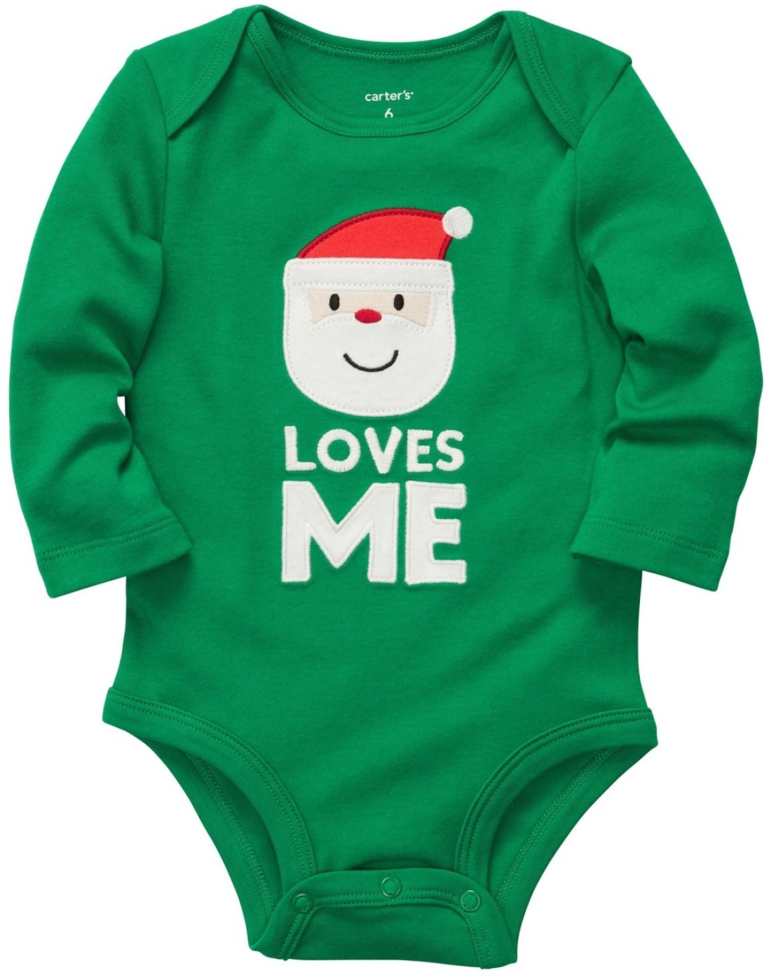 Carter&#39;s Baby Long-Sleeve Christmas Bodysuit (NB-24M) (3 Months, Green)