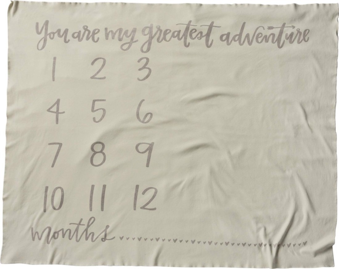 Primitives by Kathy Baby Milestone Blanket, 42 x 36-Inches, My Greatest Adv